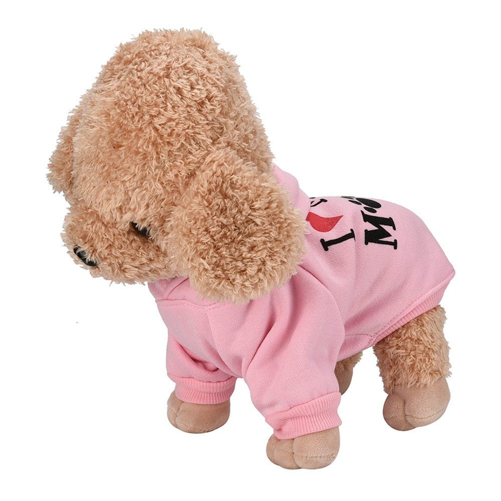 Doggies Comfort Soft Hoodies Halloween Puppy Apparel Winter Pullover Small Dog Sweatshirt Pet Costume Cute Cat Dog Shirt Pink X-Small Animals & Pet Supplies > Pet Supplies > Cat Supplies > Cat Apparel Pet Clothes