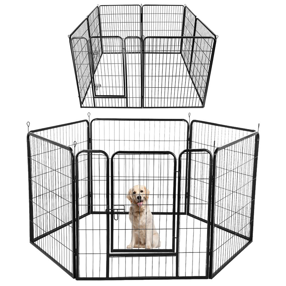 ANYSUN Pet Playpen Kennel,Safe Dog Playpen,Foldable Metal 8 Panels Pen Dog Fence for Indoor & Outdoor . Animals & Pet Supplies > Pet Supplies > Dog Supplies > Dog Kennels & Runs ANYSUN 31.5’’x40’’x 0.6’’(W x H x Thickness)