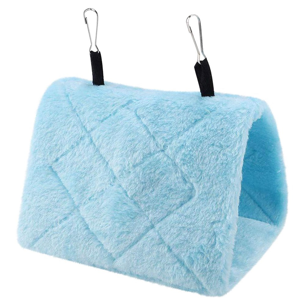 Black Friday Deals 2022 Winter Warm Bird House Plush Bird Hanging Cave Happy Hut Bird Parrot,Bird Cages,Acrylic Bird Cage,Bird Cage Large Animals & Pet Supplies > Pet Supplies > Bird Supplies > Bird Cages & Stands IKEHTD Blue