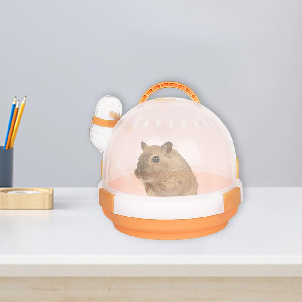 Hamster Carrier Cage,Hamster Carrier Cage Portable Squirrel Outgoing,Pet Rat Carrying Case Small Animal Travel Cages,Outdoor Guinea Handbag Habitat Vacation House,Water Bottle Transparent Animals & Pet Supplies > Pet Supplies > Small Animal Supplies > Small Animal Habitats & Cages Colcolo