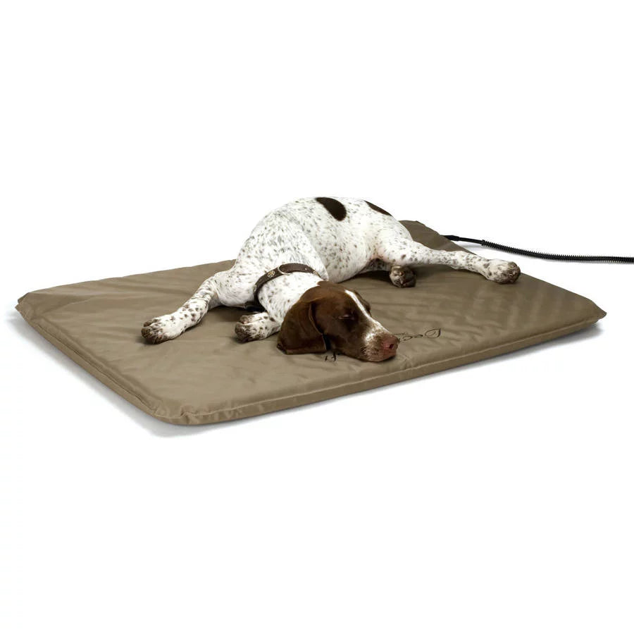 K&H Heated Pet Cat Bed, Tan. Animals & Pet Supplies > Pet Supplies > Cat Supplies > Cat Beds K&H Pet Products Large (25" x 36")