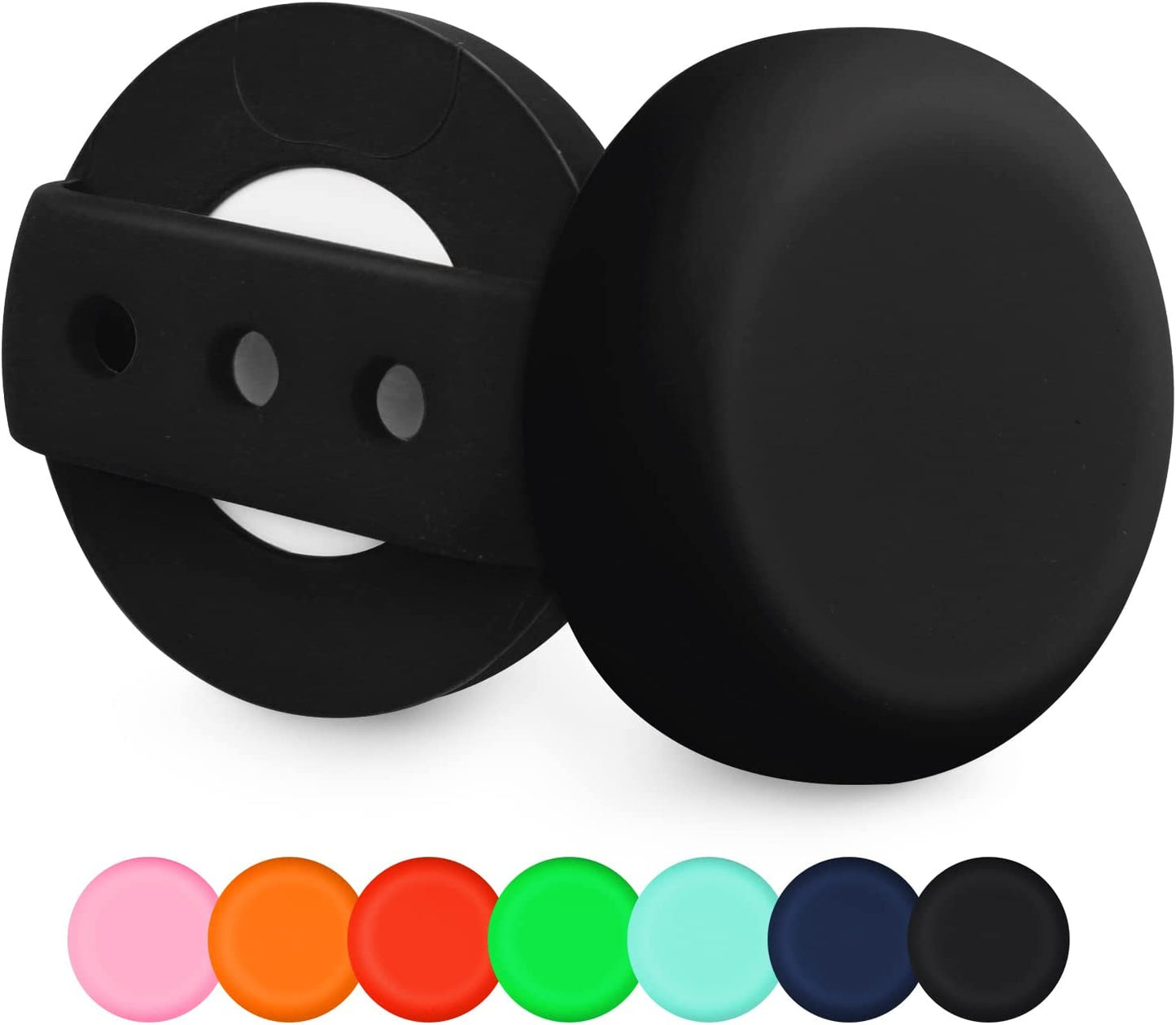 MOOGROU Airtag Dog Collar Holder 2 Pack,Newest Premium Protective Case for Apple Air Tag Tracker,Lightweight Silicone Airtag Case for Cat Collar Pet Loops,Waterproof Airtag.Dog Collar Holder Pink S Electronics > GPS Accessories > GPS Cases MOOGROU Black+Black L-3/4" 1" 