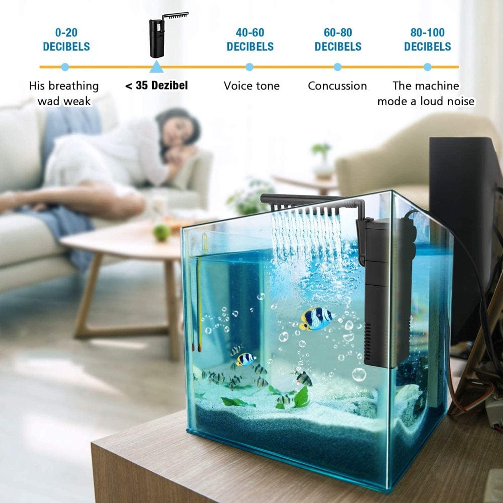 6W 450 L/H Internal Filter Internal Filter Aquarium Pump Filter Pump Animals & Pet Supplies > Pet Supplies > Fish Supplies > Aquarium Filters Wtake