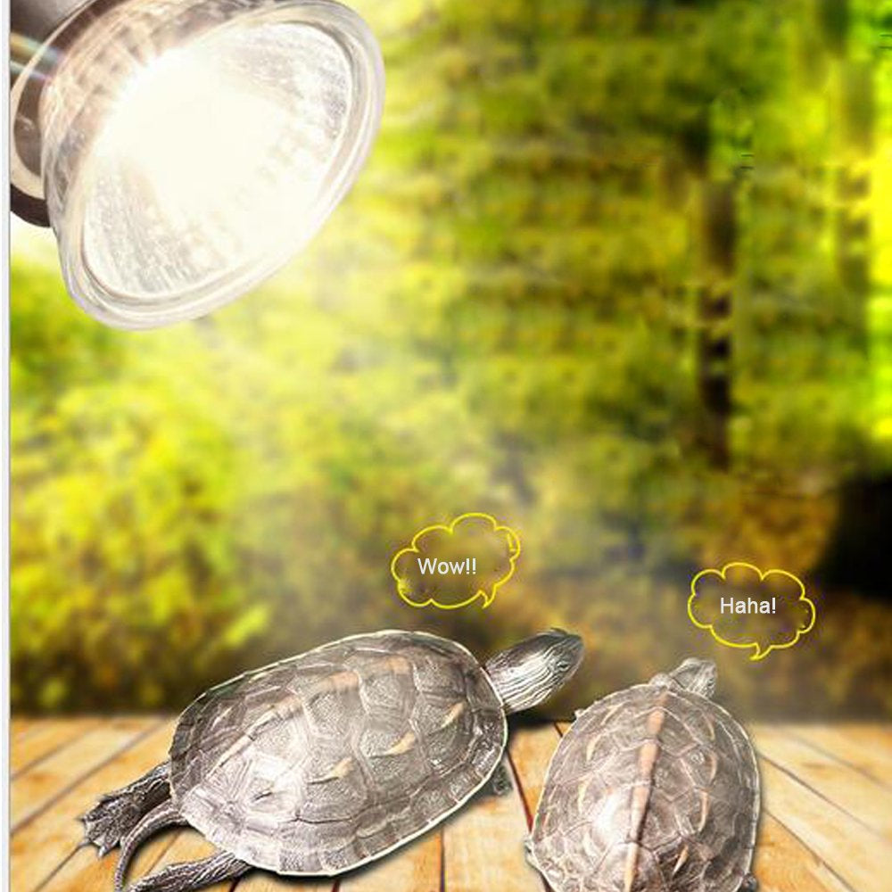 UVB 3.0 Reptile Lamp Bulb Turtle Basking UV Light Amphibians Lizards Temperature Controller Lunsy