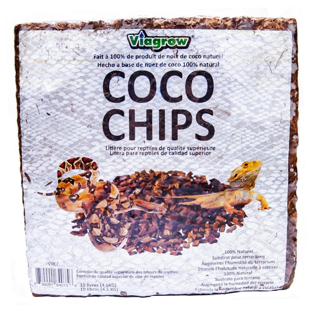 72 Qt. / 68 L / 18 Gal. Premium Coconut Reptile Substrate Coco Chips Animals & Pet Supplies > Pet Supplies > Reptile & Amphibian Supplies > Reptile & Amphibian Substrates Viagrow