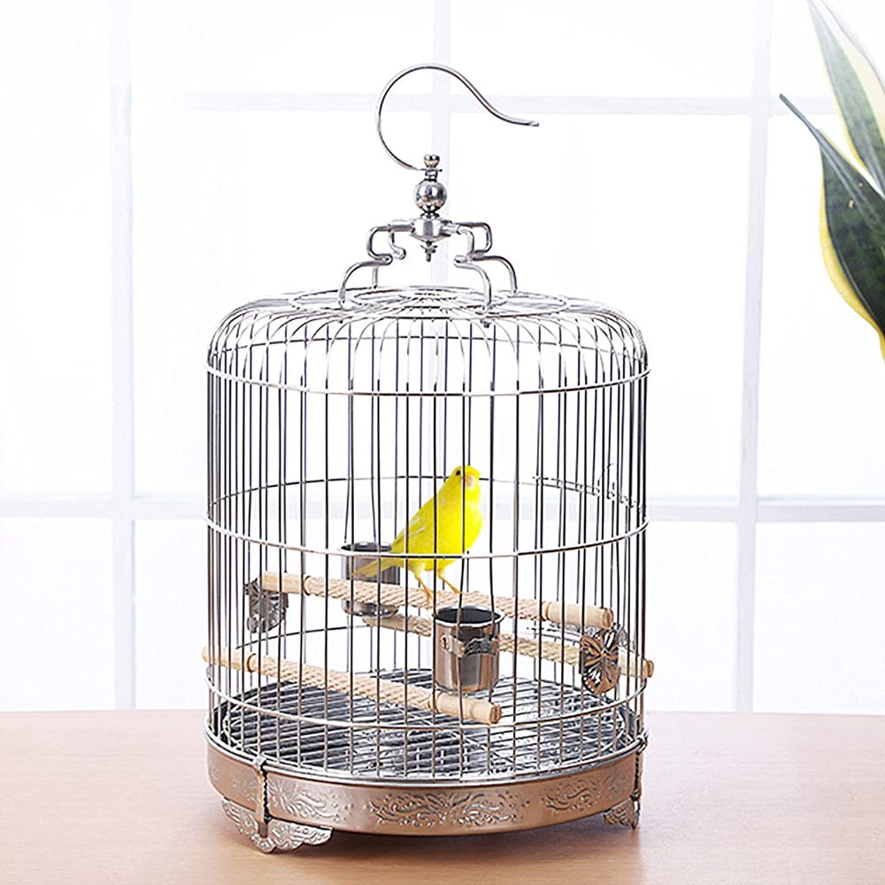 Miumaoev Large Stainless Steel Parakeet Bird Cage, 15.74 Inch Height H –  KOL PET