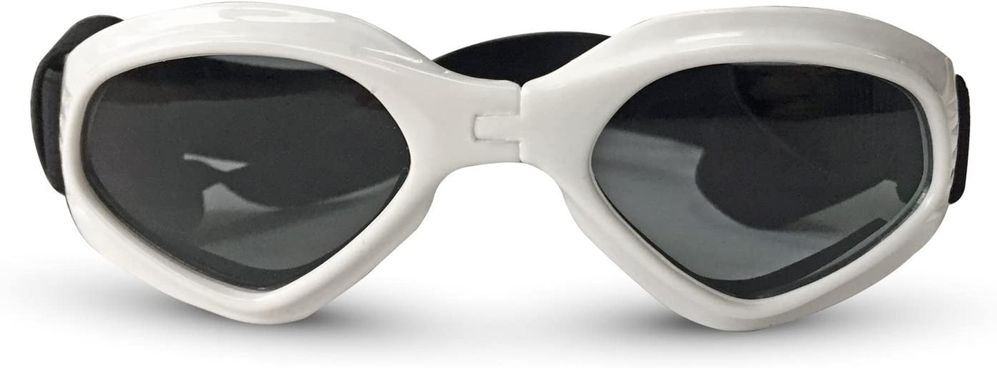 Mayto Dog Sunglasses Goggles Waterproof Windproof Snowproof Foldable Puppy Glasses with Flexible Straps (Red) Animals & Pet Supplies > Pet Supplies > Dog Supplies > Dog Apparel mayto White