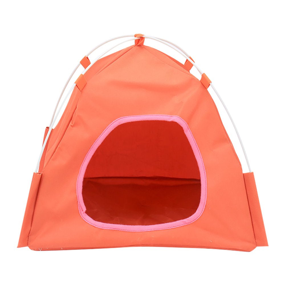 Bowake Breathable Washable Pet Puppy Kennel Dog Cat Folding Indoor Outdoor House Bed Animals & Pet Supplies > Pet Supplies > Dog Supplies > Dog Houses Bowake Orange