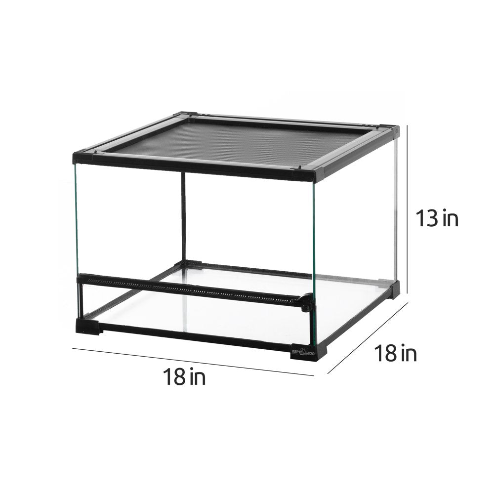 REPTI-ZOO Tropical Glass Tank, 18×18×12.6 Inches Animals & Pet Supplies > Pet Supplies > Reptile & Amphibian Supplies > Reptile & Amphibian Substrates ETAN PET SUPPLIES INC