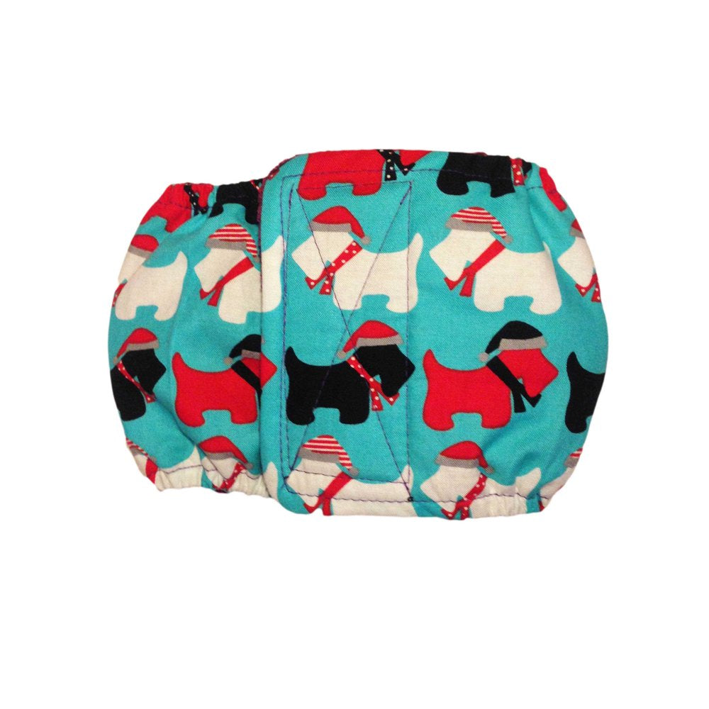 Barkertime Holiday Doggie Washable Dog Belly Band Male Wrap - Made in USA Animals & Pet Supplies > Pet Supplies > Dog Supplies > Dog Diaper Pads & Liners Barkertime XL  