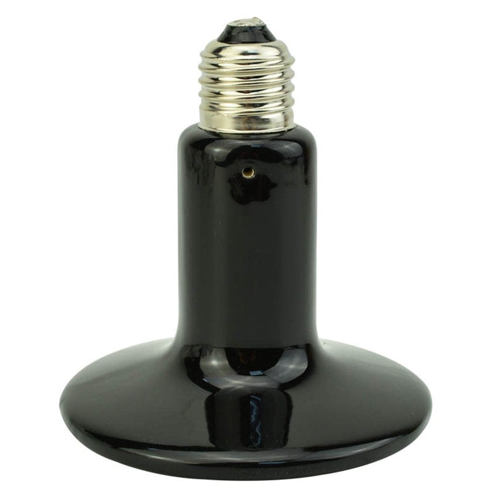 75W Reptile Heat Lamp, Infrared Waterproof Ceramic Heat Lamp E27 Lampholder Ceramic Heating Lamp for Reptile Amphibian H43571US-213HH