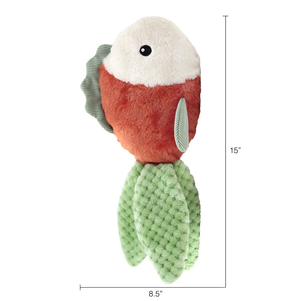 Vibrant Life Safe & Stimulating Cozy Buddy Goldfish Dog Toy - GRS Certified, Chew Level 2, Large Animals & Pet Supplies > Pet Supplies > Dog Supplies > Dog Toys Animal Adventure LLC