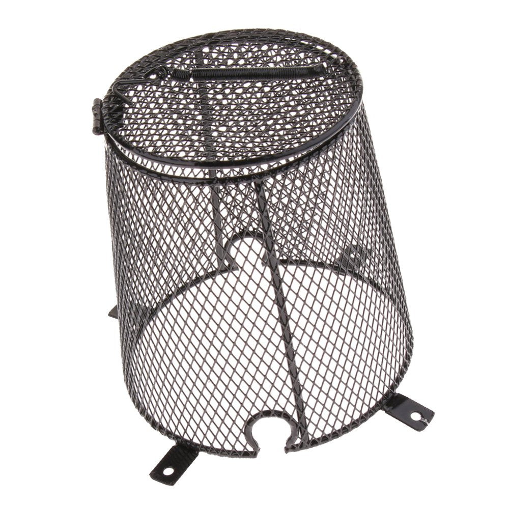Iron Reptile & Amphibians Tank Heating Lamp anti Hot Net Ceramic Light Lampshade Colcolo