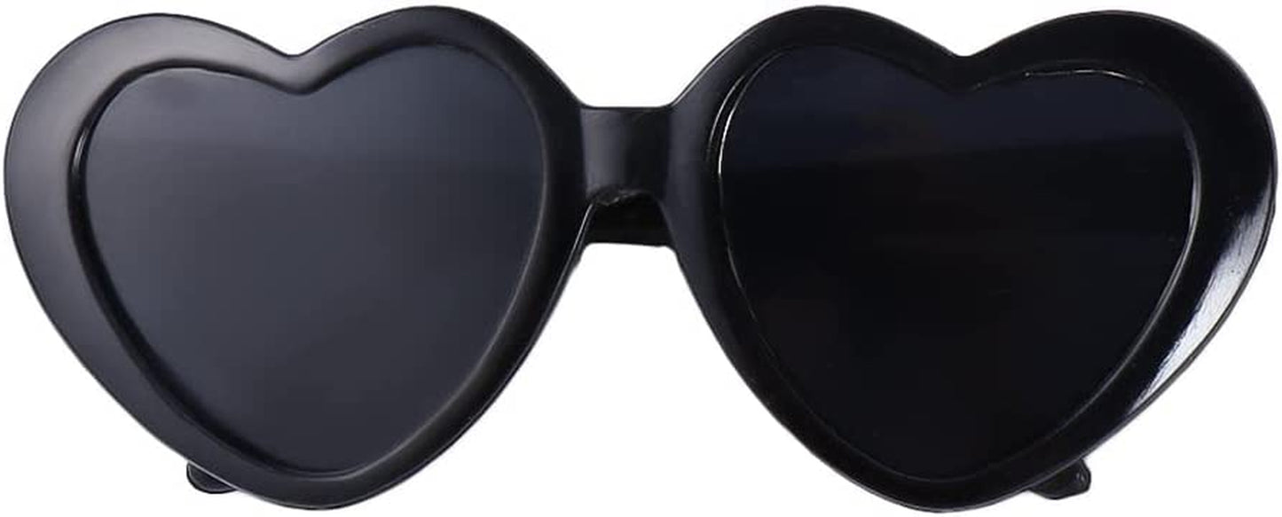Plastic Pet Glasses, Heart Shaped Cat Sunglasses Cute Cat Eye-Wears Fashion Dog Glasses, Pets Photos Props Cat Decor Accessories(Pink) Animals & Pet Supplies > Pet Supplies > Dog Supplies > Dog Apparel generic Black