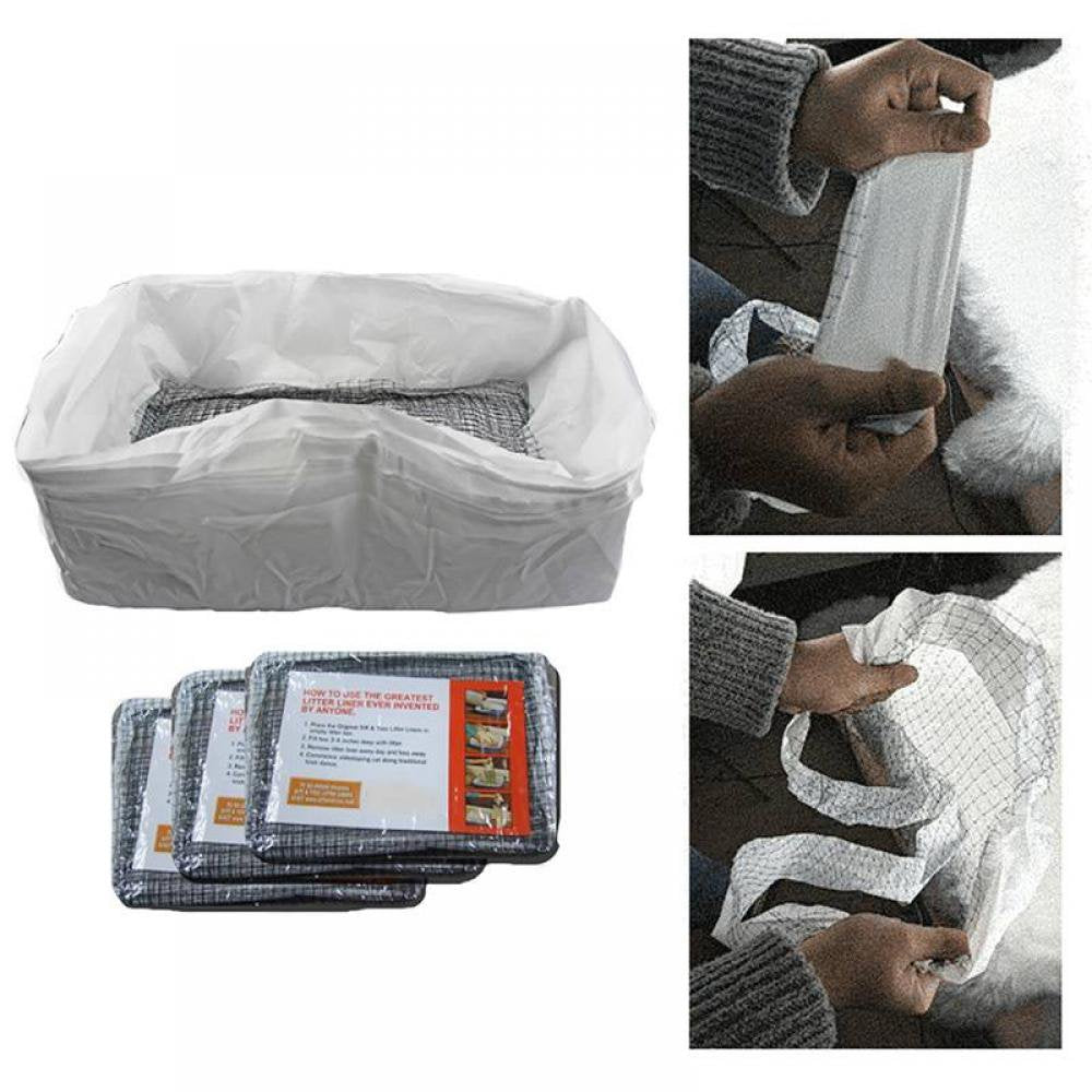 Reusable Cat Feces Filter Cat Sand Bag Hands Free Cats Sifting Litter Tray Kitten Hygienic Animals & Pet Supplies > Pet Supplies > Cat Supplies > Cat Litter JANDEL.us