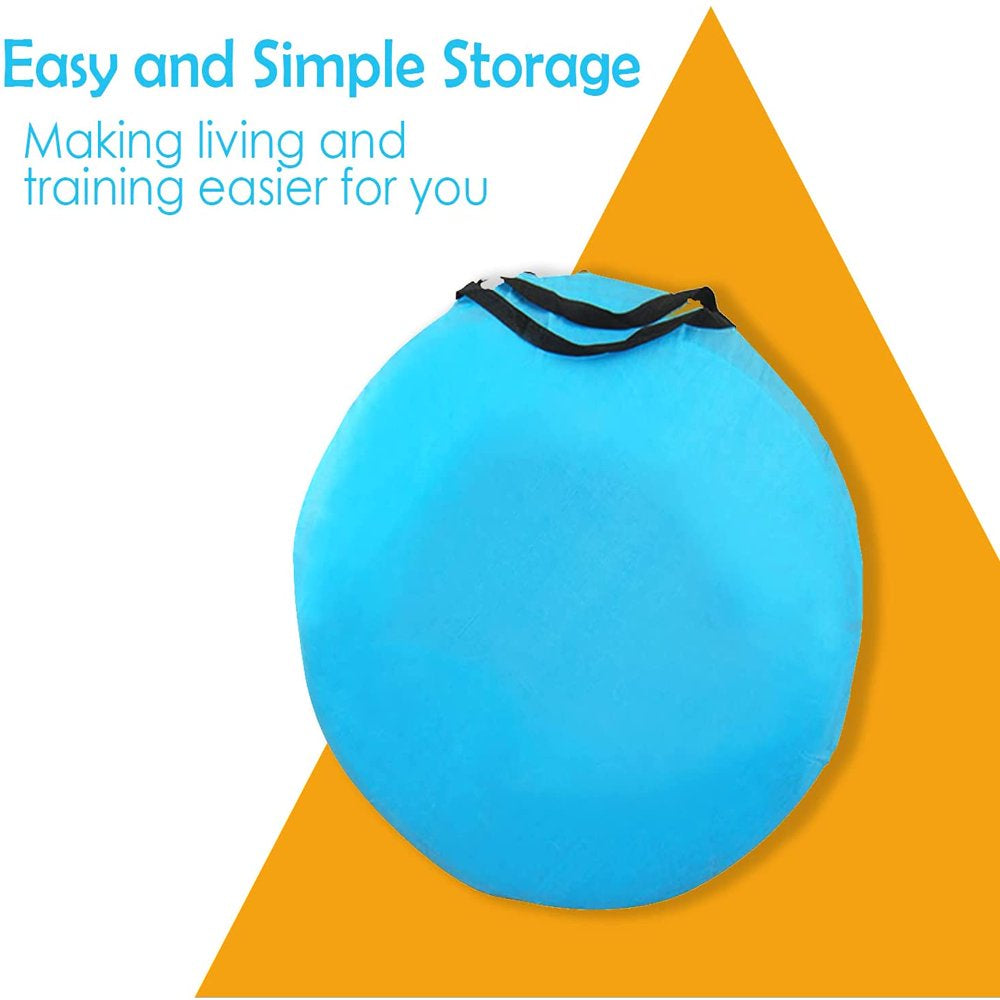 Houseables Dog Agility Training Tunnel, 18 Ft Long, 24" Open, Blue, 1 Pk, Polyester, Play Tunnels for Training Small & Medium Dogs, Park Playground Toy, Large Obstacle Course, Pets, W/ Carrying Case Animals & Pet Supplies > Pet Supplies > Dog Supplies > Dog Toys Houseables