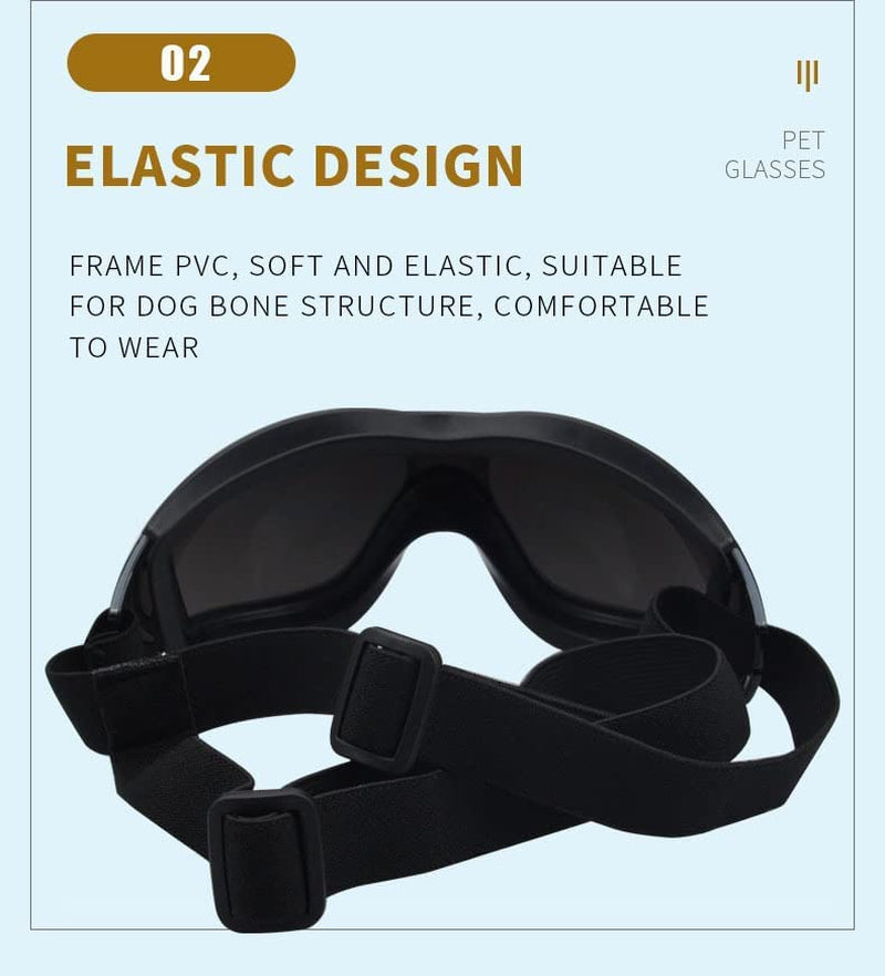 Dog Goggles Dog Sunglasses Dog Sunglasses UV Protection Pet Glasses Waterproof Windproof Glasses (Shape-6) Animals & Pet Supplies > Pet Supplies > Dog Supplies > Dog Apparel LARIAU