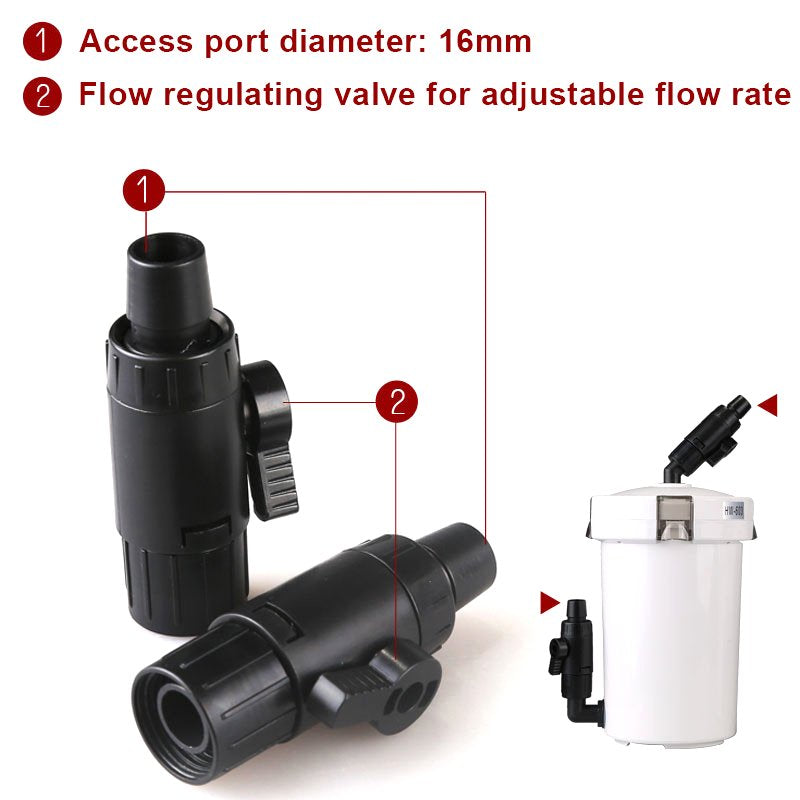 Aquarium External Filter Canister Table Top Fish Tank Energy Saving Adjustable Flow Valve New Animals & Pet Supplies > Pet Supplies > Fish Supplies > Aquarium Filters GETNOIVAS