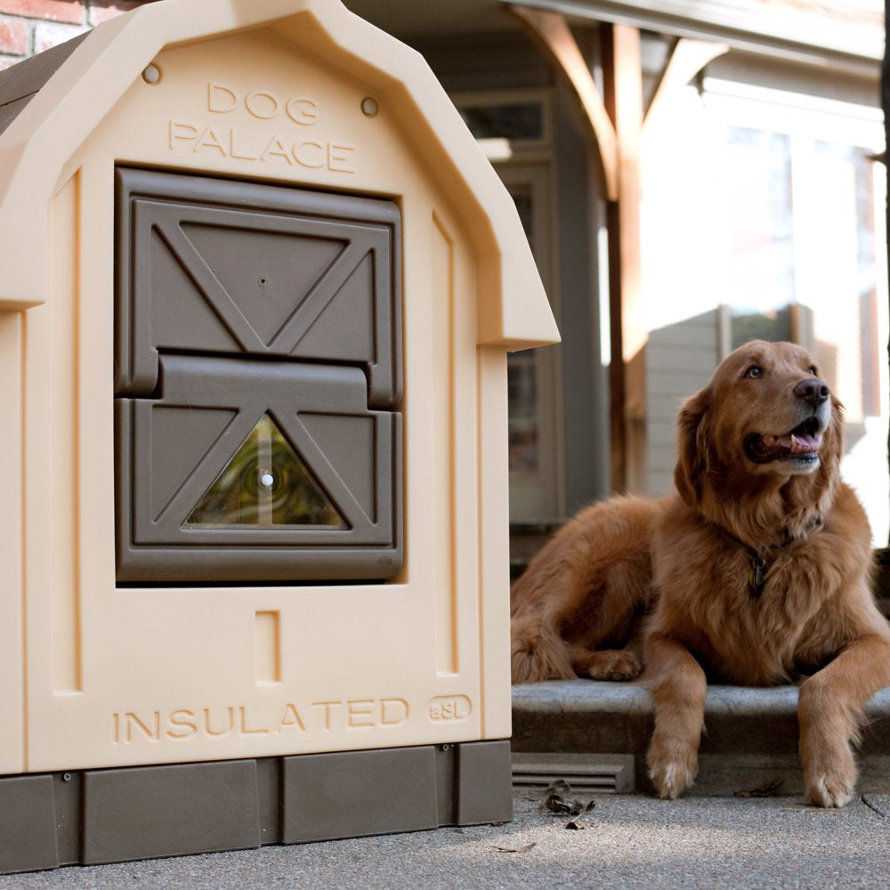 Dog Palace Insulated Dog House, Large, Inner Dimensions 30.5"H X 24"W X 35.5"L Animals & Pet Supplies > Pet Supplies > Dog Supplies > Dog Houses ASL Solutions