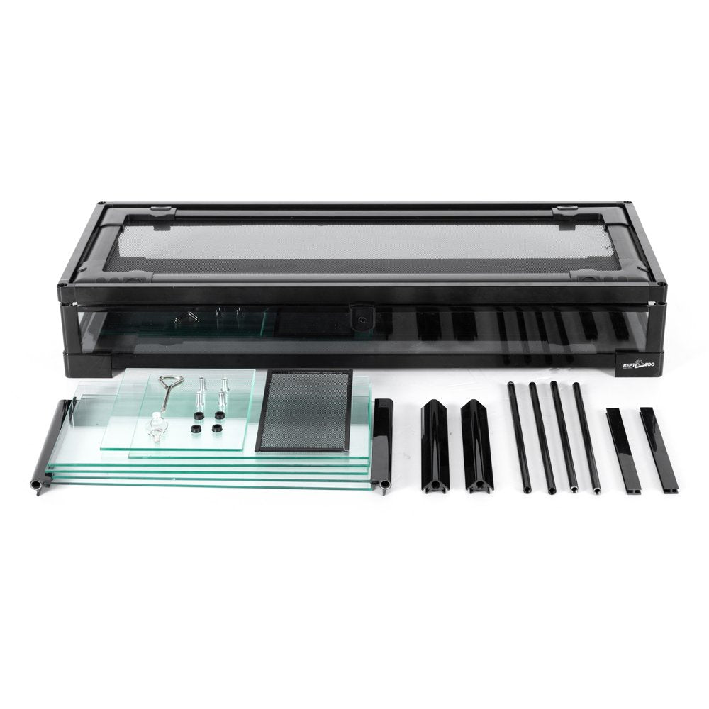 REPTI-ZOO Reptile Knock down Glass Terrarium with Double Hinge Door 30" X 12" X 12"(18 Gallon) Animals & Pet Supplies > Pet Supplies > Reptile & Amphibian Supplies > Reptile & Amphibian Substrates ETAN PET SUPPLIES INC