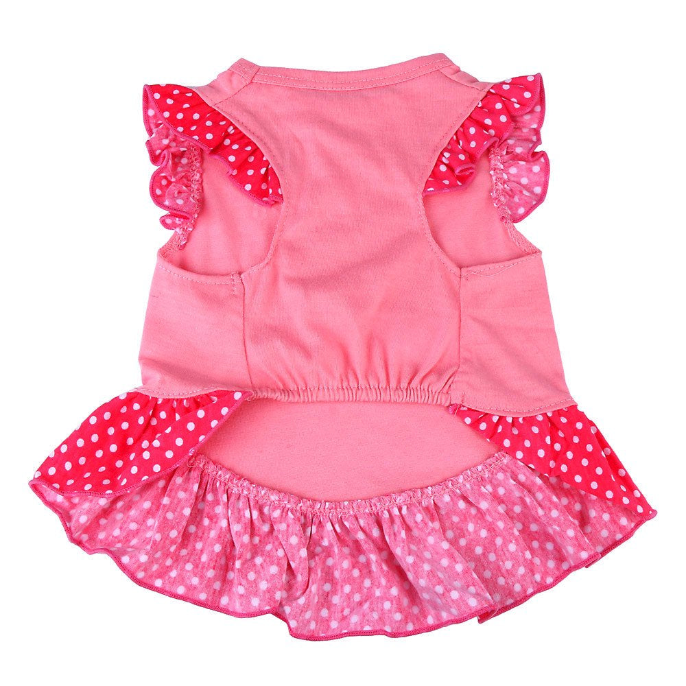 Summer Cute Pet Puppy Small Dog Cat Pet Dress Apparel Clothes Fly Sleeve Dress Animals & Pet Supplies > Pet Supplies > Cat Supplies > Cat Apparel KOL PET