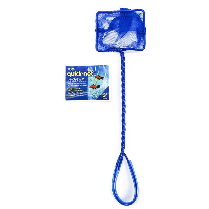 Penn Plax QN10 Tropical Fish Aquarium Quick Net - 10 X 7 In. Animals & Pet Supplies > Pet Supplies > Fish Supplies > Aquarium Fish Nets Penn-Plax 3" net - 24 count