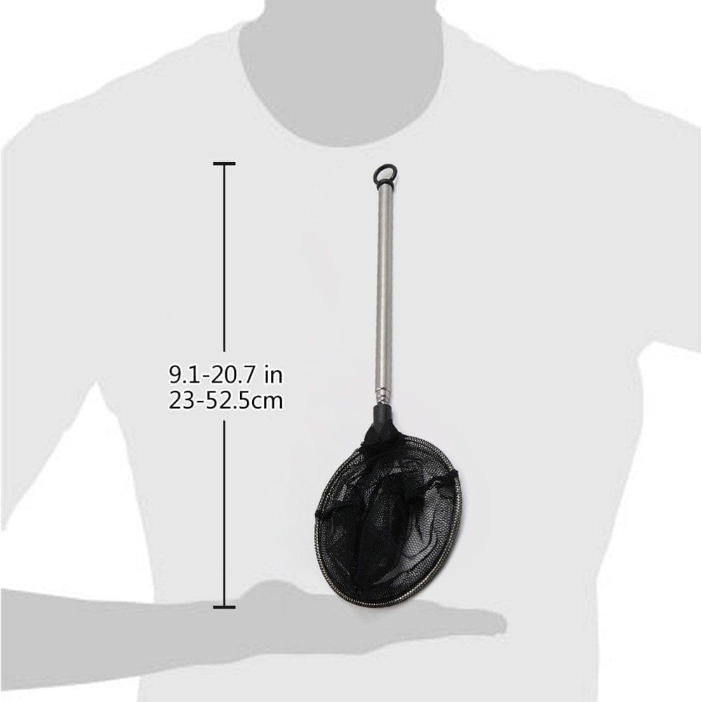 7Cm Dia Stainless Steel Telescopic Handle Aquarium Pond Shrimp Fish Skimming Net Animals & Pet Supplies > Pet Supplies > Fish Supplies > Aquarium Fish Nets Unique-Bargains