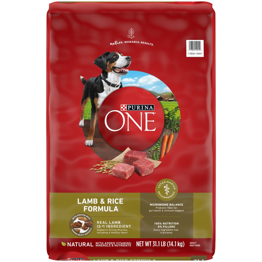 Purina ONE Natural Dry Dog Food, Smartblend Lamb & Rice Formula, 8 Lb. Bag Animals & Pet Supplies > Pet Supplies > Small Animal Supplies > Small Animal Food Nestlé Purina PetCare Company 31.1 lb.