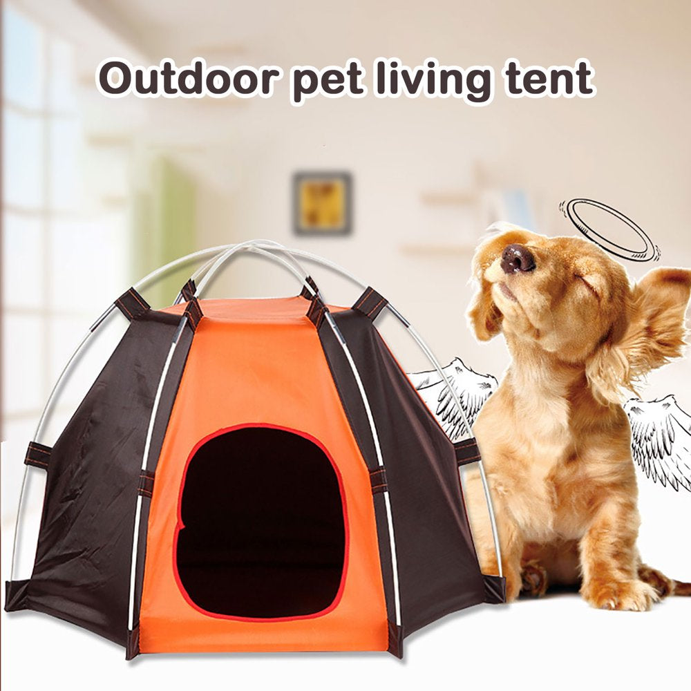 UDIYO Seller'S Recommendation, Folding Anti-Ultraviolet Waterproof Pet Tent Patchwork House for Small Dog Cat Animals & Pet Supplies > Pet Supplies > Dog Supplies > Dog Houses UDIYO