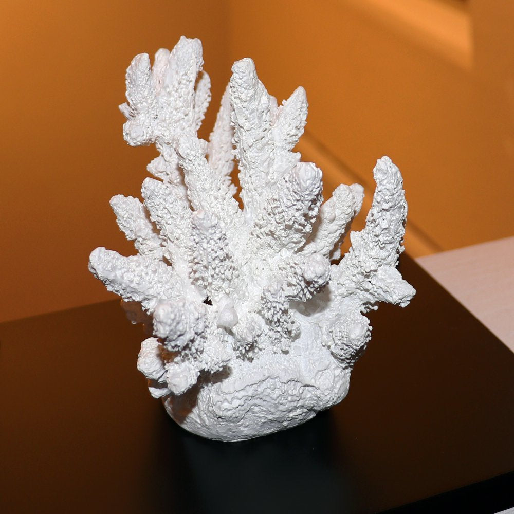 JOICE GIFT Large Aquarium Decor Artificial Coral Ornament Decorations Fish Tank Landscape, White Coral Animals & Pet Supplies > Pet Supplies > Fish Supplies > Aquarium Decor Joice