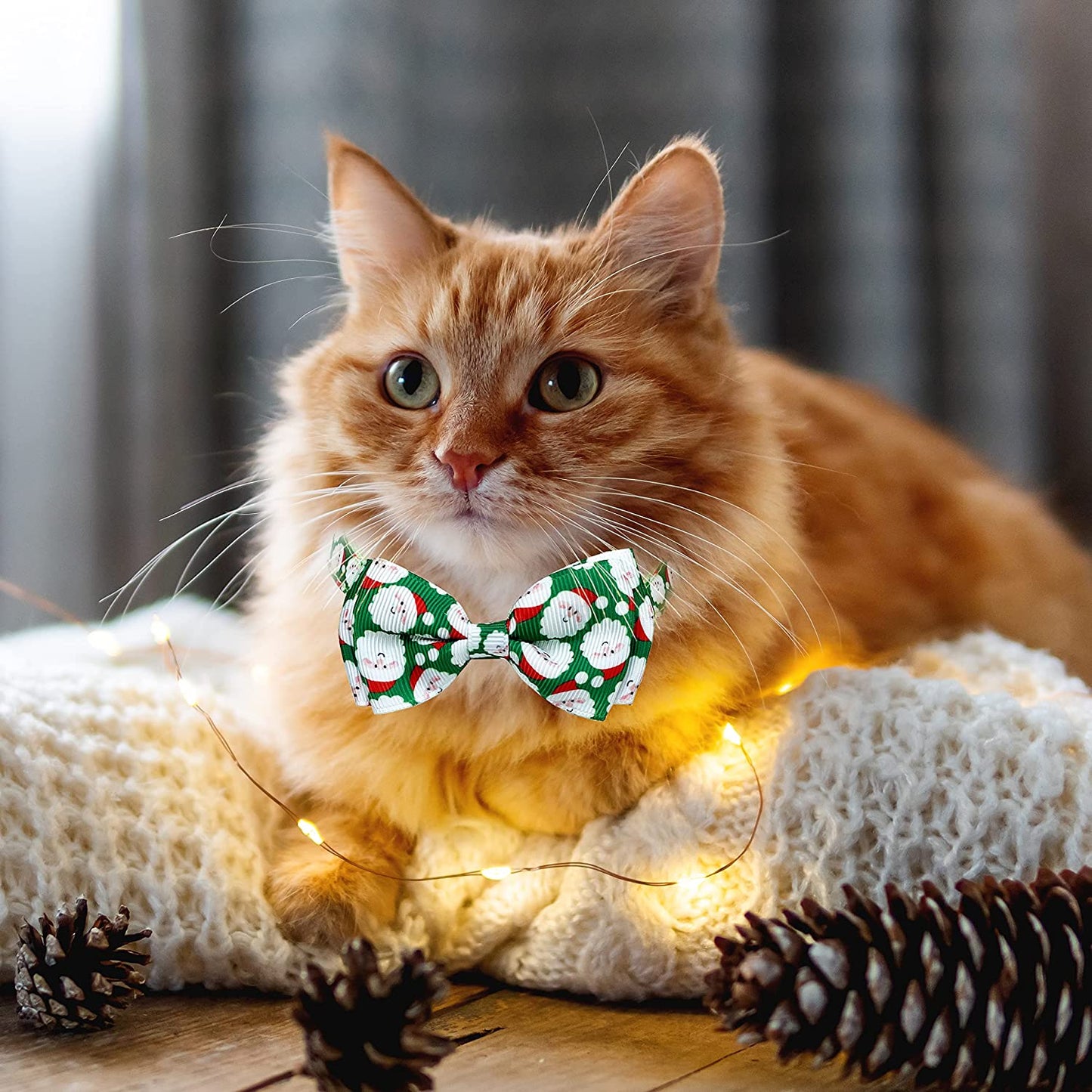 Christmas Dog Collar with Bow Tie, 2 Pack Holiday Santa and Snowman Collar for Small Medium Large Dogs Pets Puppies (Small-(11"-17") Neck * 5/8" Wide) Animals & Pet Supplies > Pet Supplies > Dog Supplies > Dog Apparel Pohshido