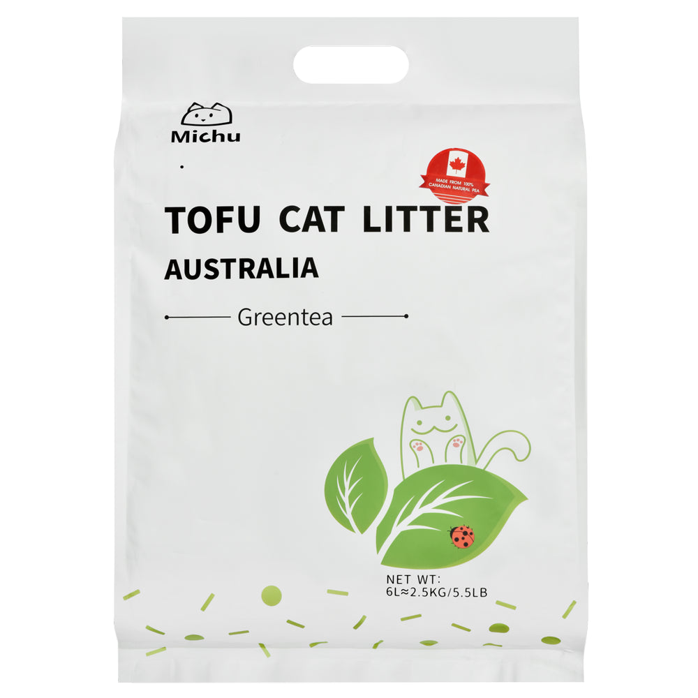 Furrytail Michu Natural Clumping Tofu Cat Litter 2.5Kg/6L Animals & Pet Supplies > Pet Supplies > Cat Supplies > Cat Litter Furrytail
