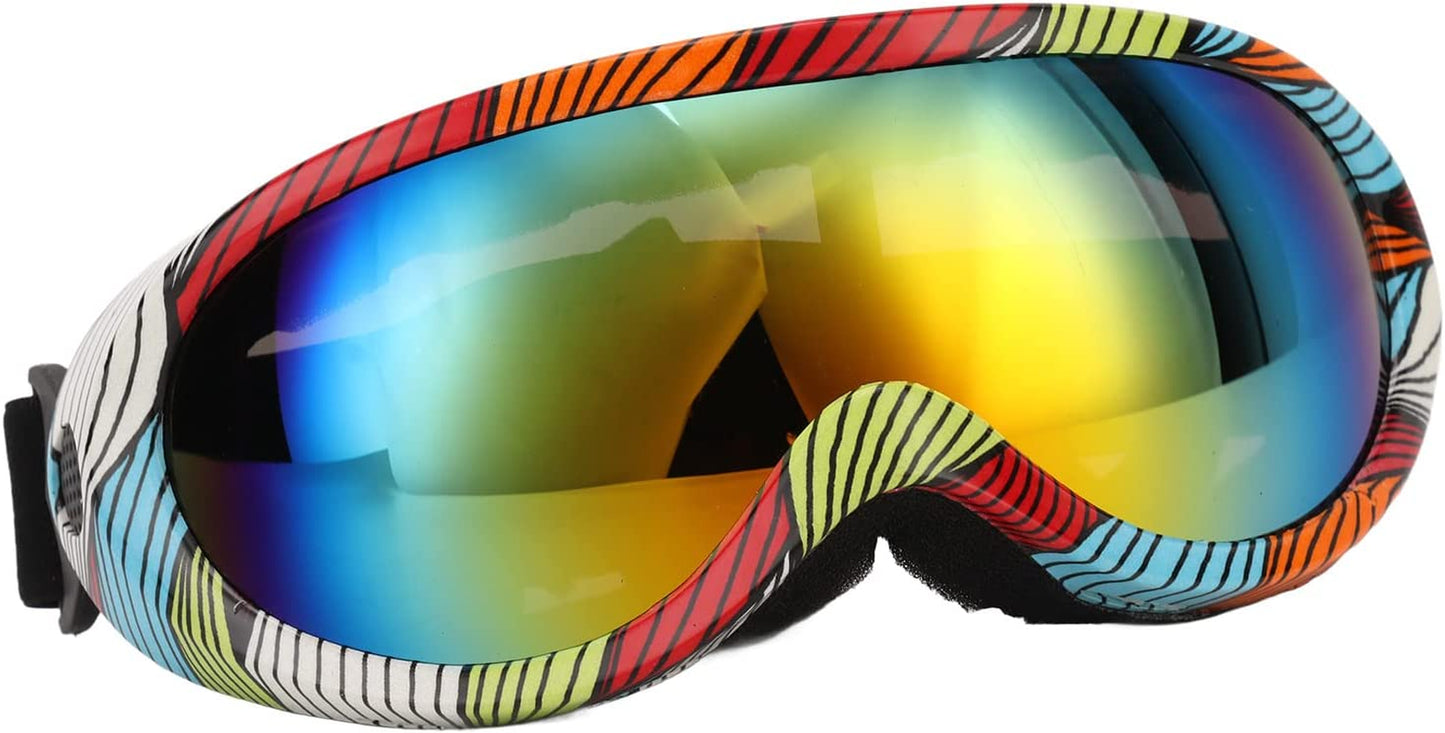 Dog Sunglasses, Dog Goggles Pet Glasses Eye UV Protection Winproof for Dogs Eyes Protection Red Lens (Pink Blue Frame) Animals & Pet Supplies > Pet Supplies > Dog Supplies > Dog Apparel RiToEasysports Stripe Frame