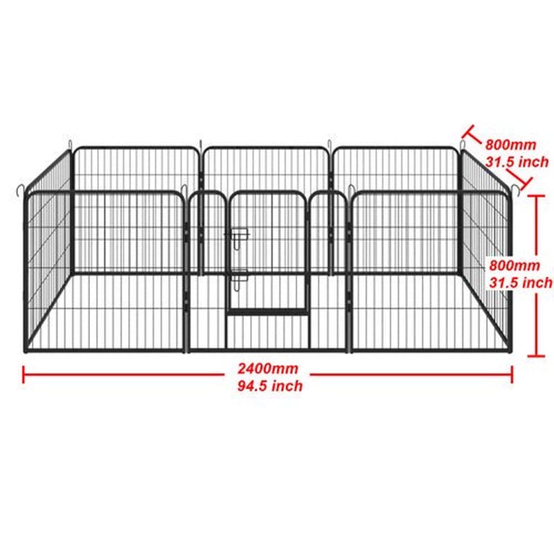 8-Panels High Quality Wholesale Cheap Best Large Indoor Metal Puppy Dog Run Fence / Iron Pet Dog Playpen Animals & Pet Supplies > Pet Supplies > Dog Supplies > Dog Kennels & Runs Petmoko