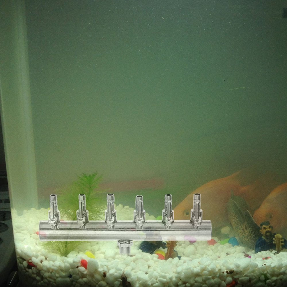 NUOLUX Air Pump Flow Aquarium Lever Distributor Splitterfish Tank Stainless Steel Switch Tube Control Animals & Pet Supplies > Pet Supplies > Fish Supplies > Aquarium & Pond Tubing NUOLUX