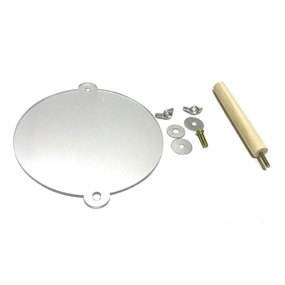 SANWOOD Pet Bird Parrot Wooden Stand Perch Hanging Mirror Cage Chew Bite-Resisntant Toy Animals & Pet Supplies > Pet Supplies > Bird Supplies > Bird Toys Sanwood