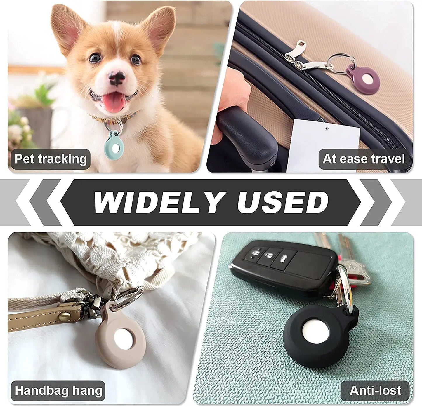 Airtag Case Compatible with Apple Airtag Case for Airtag Keychain,Pet Airtag Collar -Red Electronics > GPS Accessories > GPS Cases KENBU