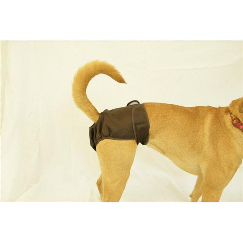 Seasonals 41106BRN Washable Female Dog Diaper, Brown - Fits Petite Animals & Pet Supplies > Pet Supplies > Dog Supplies > Dog Diaper Pads & Liners Seasonals