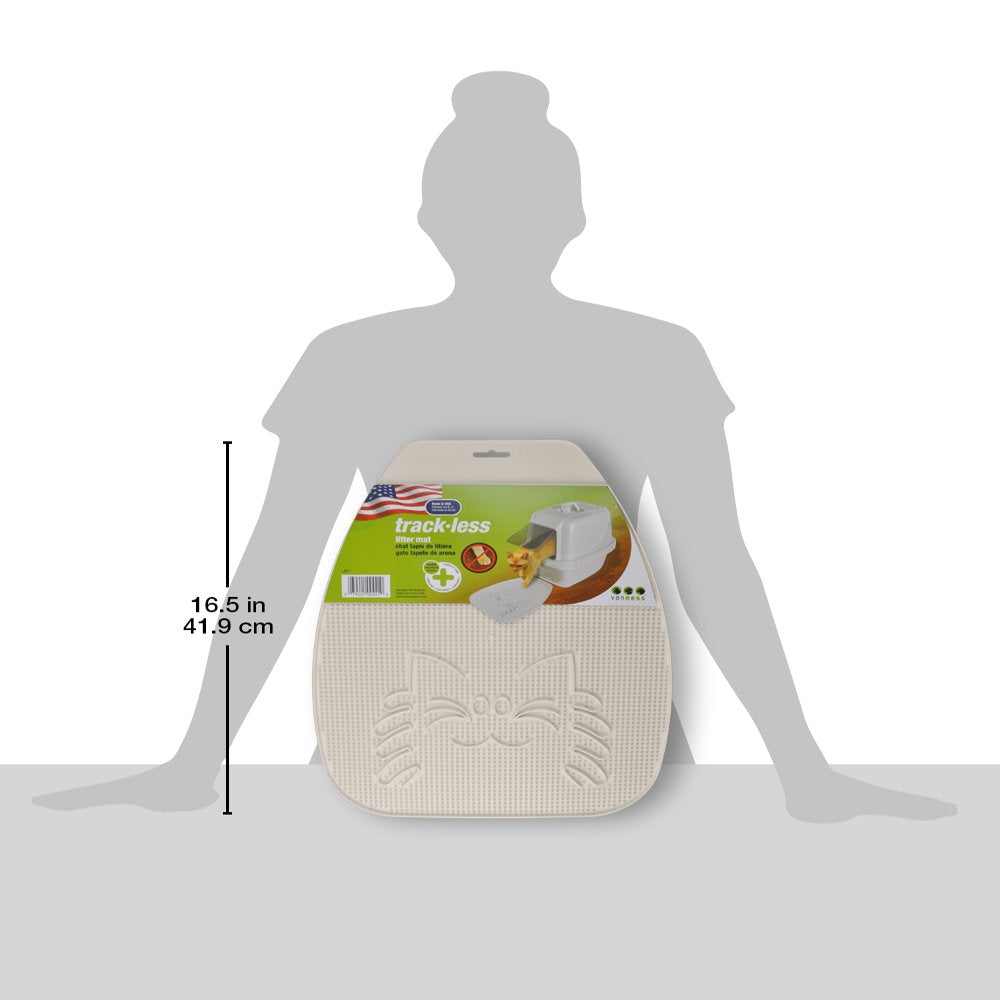 Van Ness, Trackless Cat Litter Mat, White Animals & Pet Supplies > Pet Supplies > Cat Supplies > Cat Litter Box Mats Van Ness