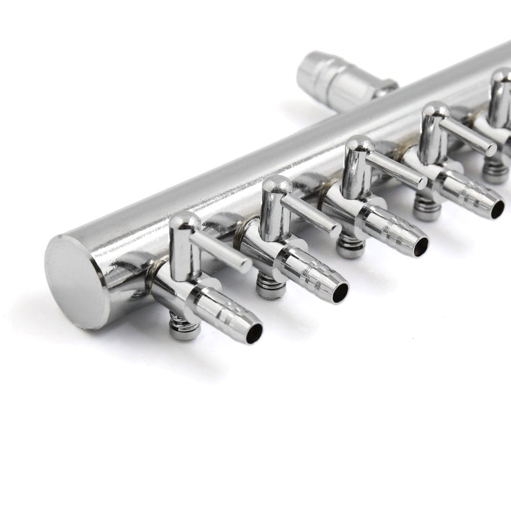 Stainless Steel Aquarium Fish Tank 8 Ways Air Flow Splitter Lever Control Valve Animals & Pet Supplies > Pet Supplies > Fish Supplies > Aquarium & Pond Tubing Unique-Bargains