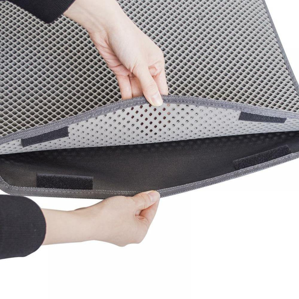 Cat Litter Mat Litter Trapping Mat,12X18 Inch Small Double Layer Honeycomb Litter Box Mat,Eva Phthalate Free Kitty Litter Mat for Floor,Easy Clean Scatter Control Animals & Pet Supplies > Pet Supplies > Cat Supplies > Cat Litter Box Mats 716679116