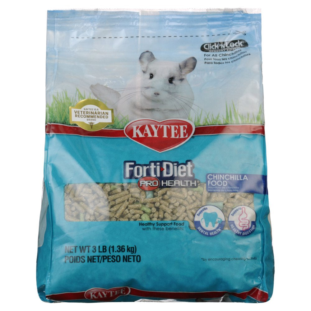 Kaytee Forti-Diet Pro Health Chinchilla Food 3Lb Animals & Pet Supplies > Pet Supplies > Small Animal Supplies > Small Animal Food Central Garden and Pet