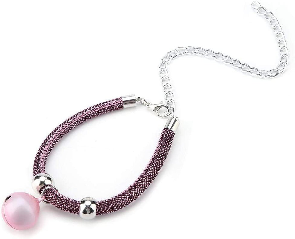 Pet Collar, Japanese Style Cat Collar Nylon Necklace Adjustable Kitty Necktie with Bell Extension Chain Cat Grooming Accessories for Wedding Party Birthdays Photoshot (Pink) (Color : Pink) Animals & Pet Supplies > Pet Supplies > Dog Supplies > Dog Apparel AYBAL