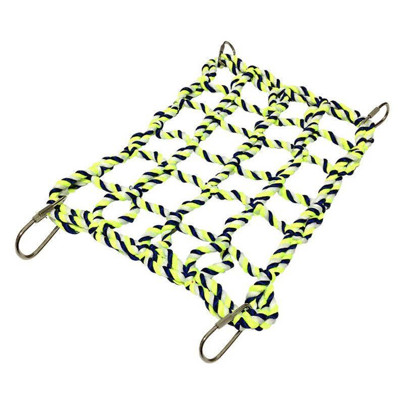 Parrot Pet Bird Climbing Net Play Gym Toy Hammock Swing Climbing Habitat Animals & Pet Supplies > Pet Supplies > Bird Supplies > Bird Gyms & Playstands SNHENODA