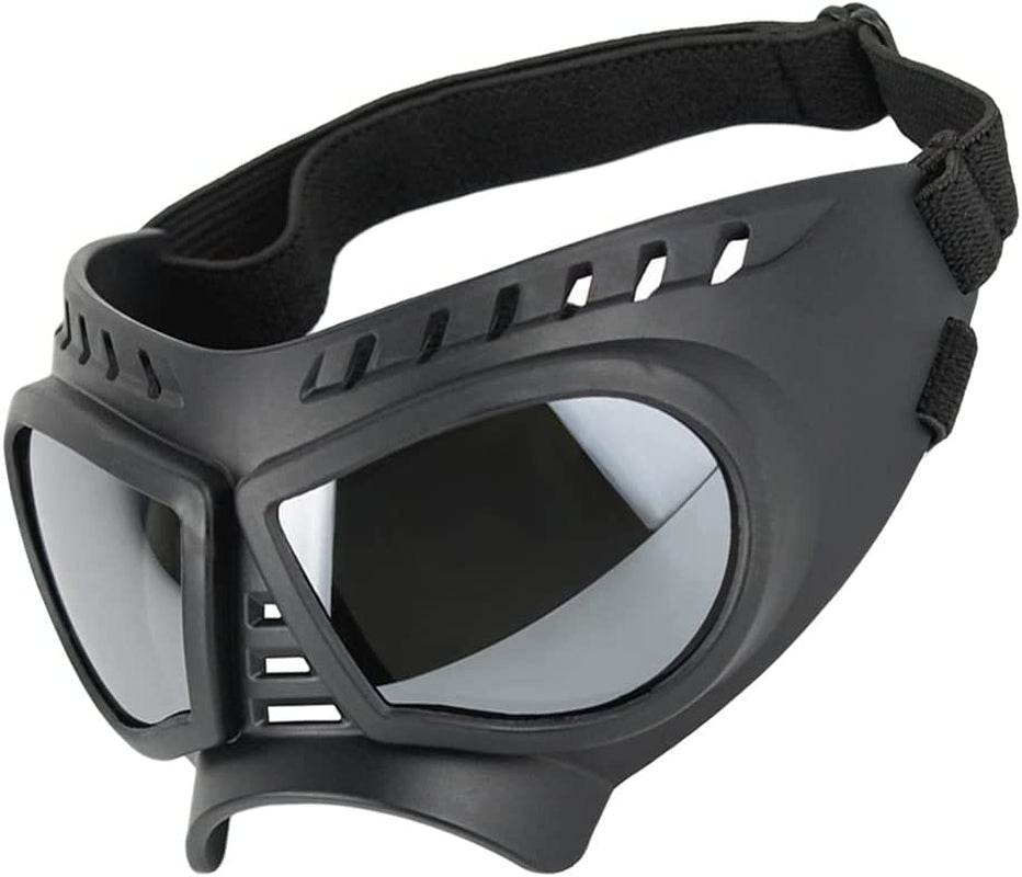 Balacoo Dog Goggles Eye Wear Protection Waterproof Pet Sunglasses for Dogs Cats Animals & Pet Supplies > Pet Supplies > Dog Supplies > Dog Apparel Balacoo Silver 23.5X7.5X5CM
