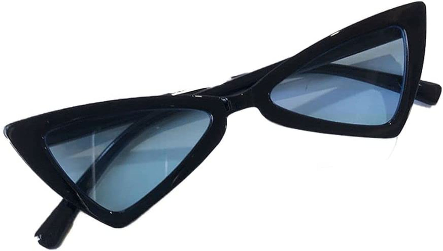 BAOQI Cat Sunglasses Cool Plastic Dog Sunglasses Pet Cute and Funny Sunglasses Dog Cat Cosplay Party Costume Photo Props(Black) Animals & Pet Supplies > Pet Supplies > Dog Supplies > Dog Apparel BAOQI Black Blue