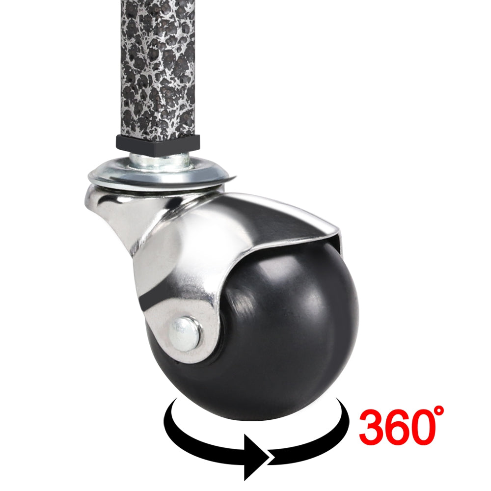 Topeakmart 63" H Playtop Large Rolling Metal Bird Cage Extra Large Birdcage with Stand Black Animals & Pet Supplies > Pet Supplies > Bird Supplies > Bird Cages & Stands Topeakmart