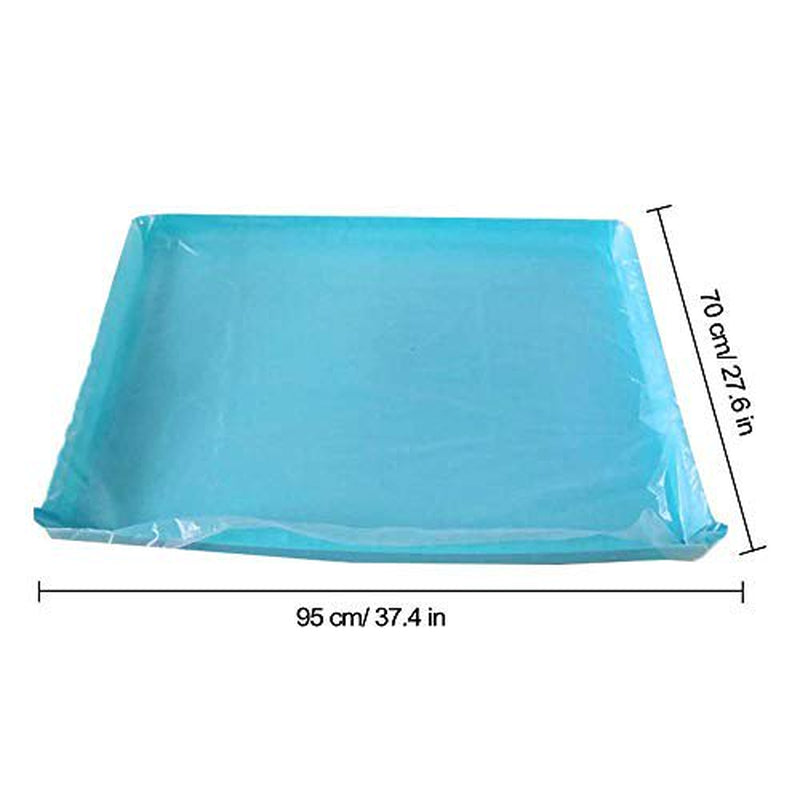 Pesandy Disposable Rabbit Cage Liner, Plastic Bunny Cage Mat Film to Replace Diapers Suitable for Most Rabbit, Hamster, Guinea Pigs & All Small Animals - 50PCS Universal Toilet Film, 37.4'' Animals & Pet Supplies > Pet Supplies > Dog Supplies > Dog Diaper Pads & Liners PeSandy