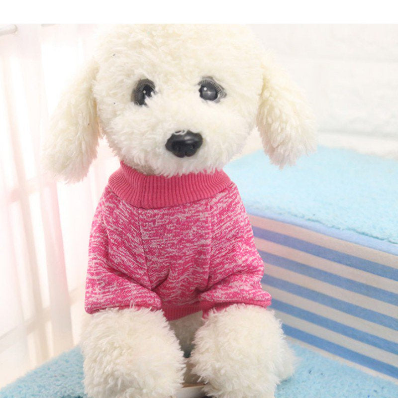 Pet Dog Sweater Warm Causal Coat Winter Jacket Vest Party Apparels for Puppy Cat Animals & Pet Supplies > Pet Supplies > Cat Supplies > Cat Apparel BODYJONES XL Rose Red 
