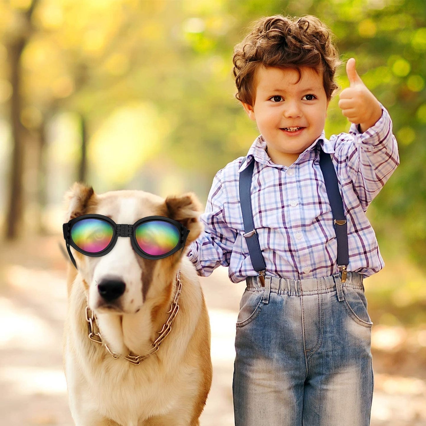 MANTINFY Dog Sunglasses, Goggles, Adjustable Strap, Waterproof, Windproof and Uv Protection, for Dog and Cat Animals & Pet Supplies > Pet Supplies > Dog Supplies > Dog Apparel MANTINFY